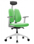 Кресло офисное DUOREST D2 white/green ортопедическое