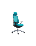 Кресло компьютерное Okamura Sylphy Extra High Black/Blue light