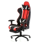 Кресло геймерское Special4You ExtremeRace black/red/white with footrest