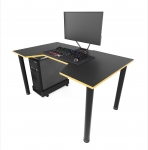 Стол компьютерный ZEUS GAMER-3 черный/желтый