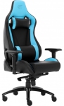 Кресло геймерское GT Racer X-0814 Black/light blue