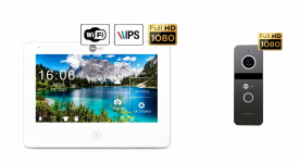 Комплект видеодомофона NeoLight ALPHA HD WF и NeoLight SOLO FHD Graphite