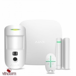 Комплект охранной сигнализации Ajax StarterKit Cam Plus White