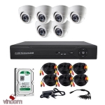 Комплект AHD видеонаблюдения CoVi Security AHD-6D KIT + HDD1000