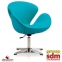 Кресло SDM Сван ткань голубой