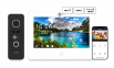 Комплект NeoKIT HD Pro WF (відеодомофон ALPHA HD WF, панель виклику PRIME FHD з куточком)
