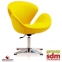 Крісло SDM Сван тканини жовте