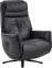 Крісло-реклайнер Qlab RC268B Leather Black