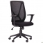 Крісло офісне AMF Nickel Black Сідней-07/Сітка SL-00 чорна