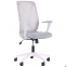 Крісло офісне AMF Nickel White Нест-19 сіра/Сітка SL-01 сіра