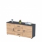 Тумба офісна Loft design NTB-140-62 Дуб Крафт золотий