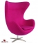 Крісло SDM ЕГГ тканина рожеве