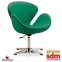 Крісло SDM Сван тканина зелене
