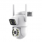 Купить IP PTZ-видеокамера с WiFi 4Mp (2*2Mp) Light Vision VLC-9192WI/2C (Tuya) f=3.6mm+3.6mm, ИК+LED-подсветка, с микрофоном в Киеве с доставкой по Украине | vincom.com.ua