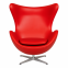 Кресло дизайнерское SDM ЭГГ красный