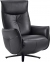 Крісло-реклайнер Qlab RC300B Leather Black