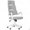 Крісло офісне AMF Spiral White світло-сірий